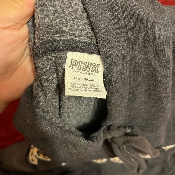 Pink Victoria secret hoodie cheetah print - Picture 2 of 2